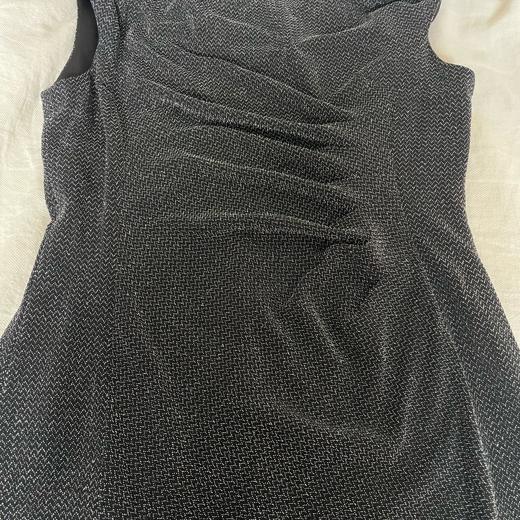 Tahari Dress BlackSilver Preowned Size 8p